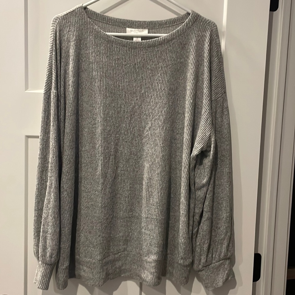 Super soft and cozy maternity sweater.